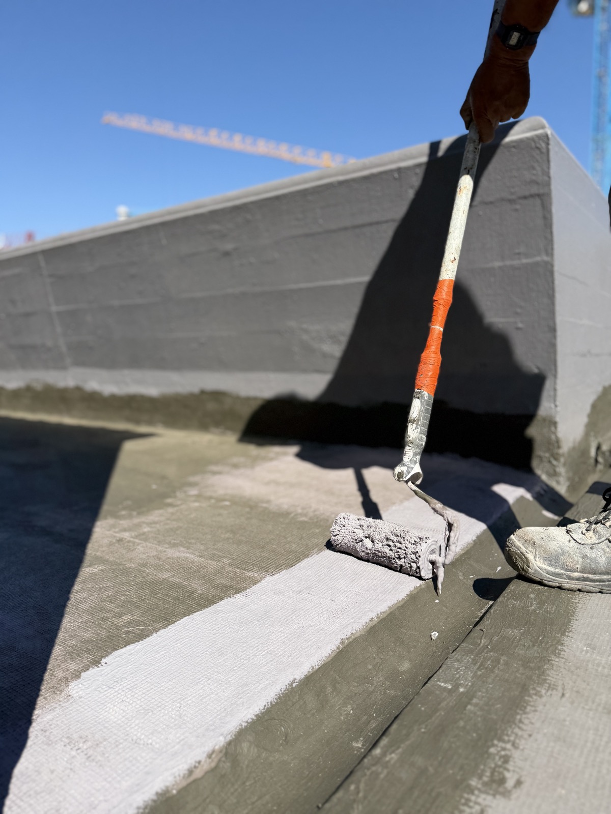 Terraço em Preparação para Impermeabilização
